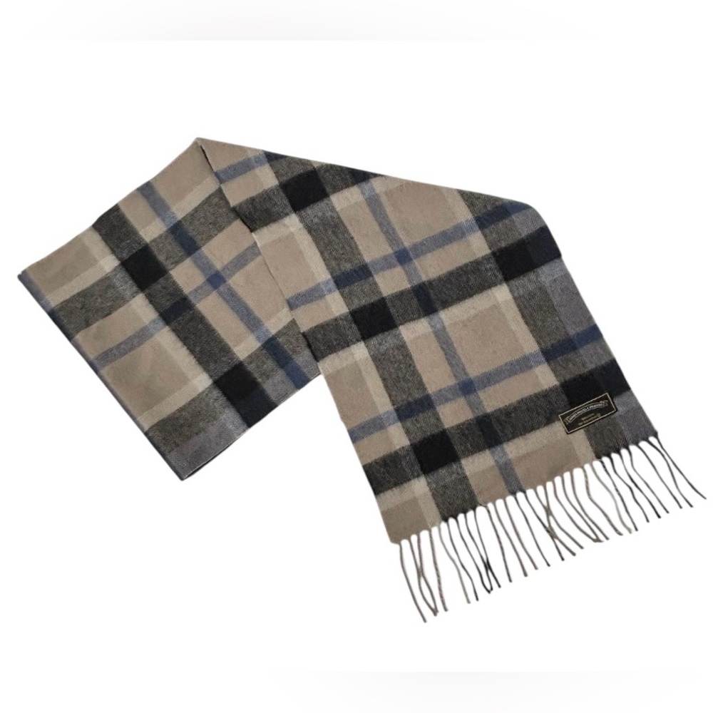 James Pringle Weavers Fringe Scarf Made in Scotland 100% Pure Wool